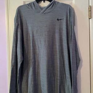 Nike Men's Heathered Gray Hoodie